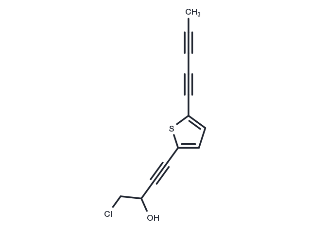 TargetMol Chemical Structure 2-(4-Chloro-3-hydroxy-1-butynyl-5-(1,3-pentadiynyl)thiophene