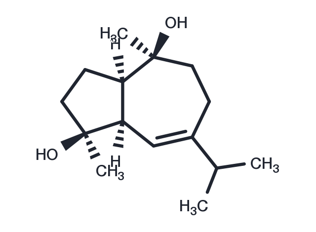 1αH,5αH-guaia-6-ene-4β,10β-diol Chemical Structure