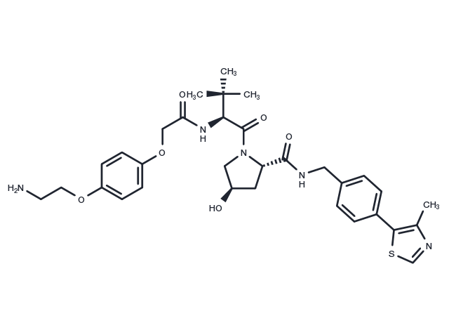 (S,R,S)-AHPC-O-Ph-PEG1-NH2 Chemical Structure