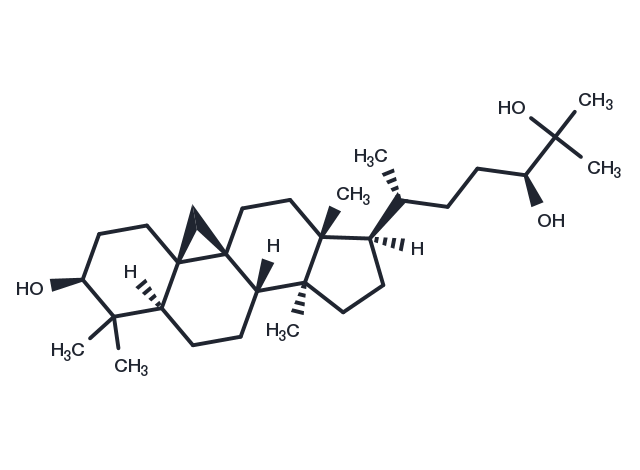 Cycloartane-3,24,25-triol Chemical Structure