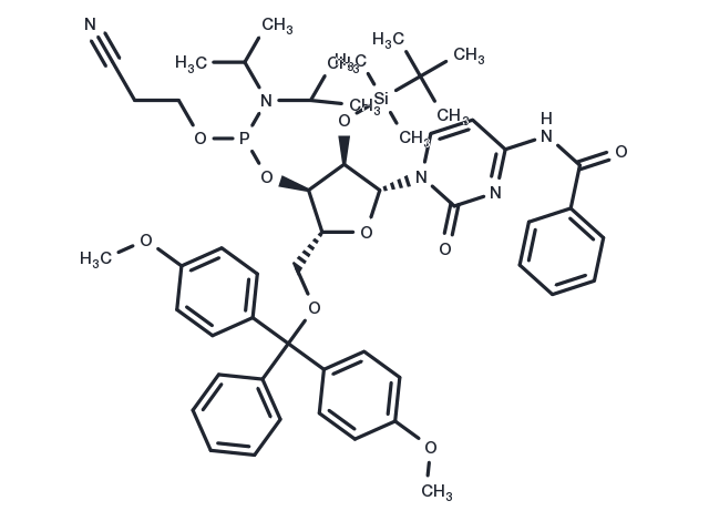 Bz-rC Phosphoramidite Chemical Structure