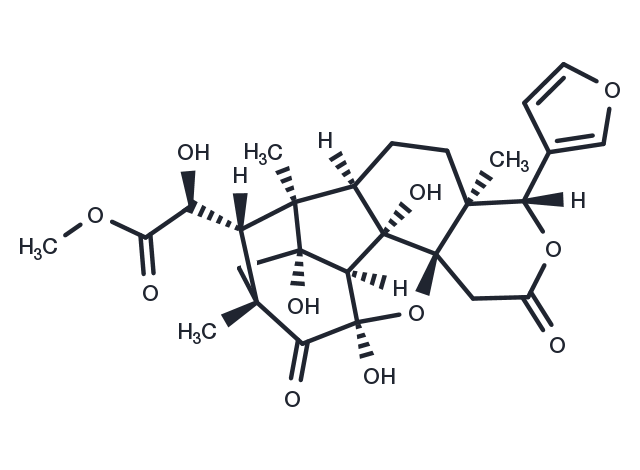 TargetMol Chemical Structure 1-O-Deacetyl-2alpha-hydroxykhayanolide E