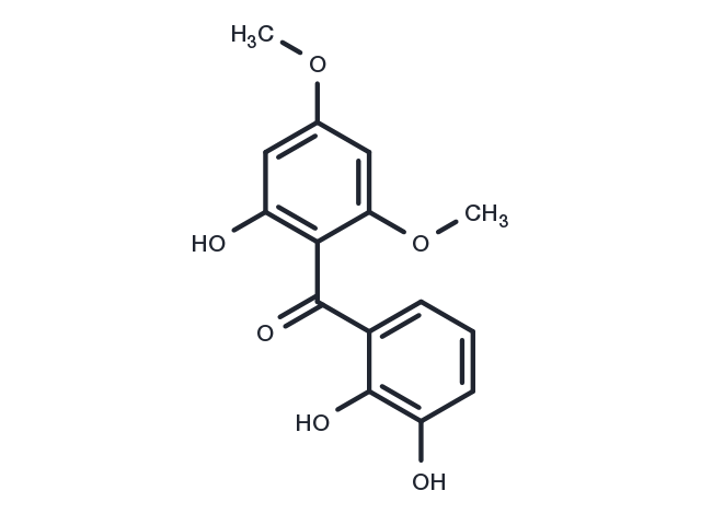 2,2',3'-Trihydroxy-4,6-dimethoxybenzophenone Chemical Structure
