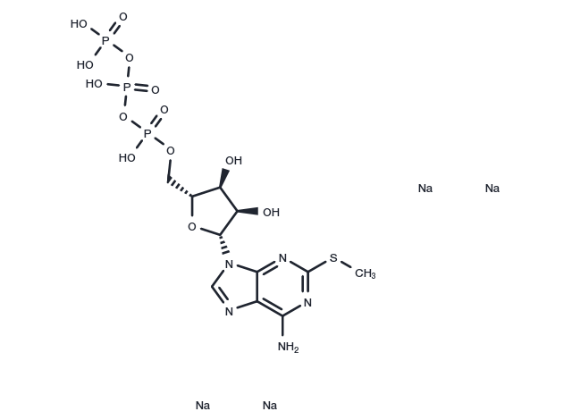 2-Methylthio-ATP tetrasodium Chemical Structure