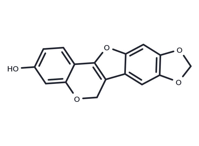 TargetMol Chemical Structure 3-Hydroxy-8,9-methylenedioxypterocarpene