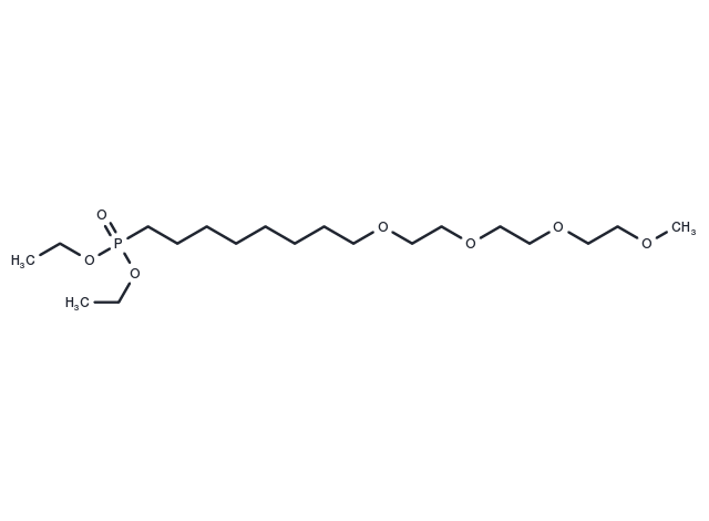 TargetMol Chemical Structure m-PEG4-C6-phosphonic acid ethyl ester