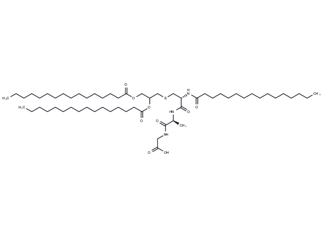 Pam3-Cys-Ala-Gly Chemical Structure