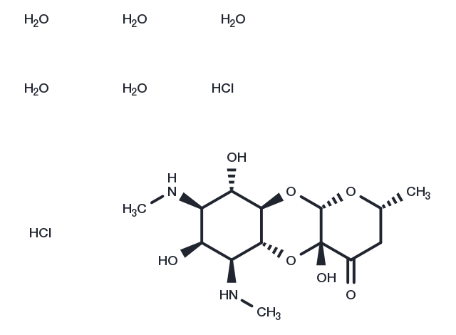 Spectinomycin dihydrochloride pentahydrate Chemical Structure