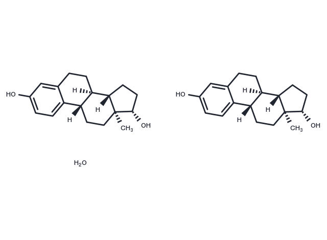 Estradiol hemihydrate Chemical Structure