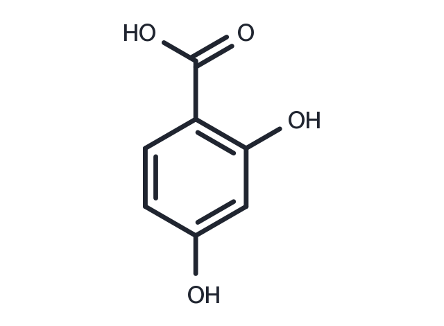 2,4-Dihydroxybenzoic acid Chemical Structure