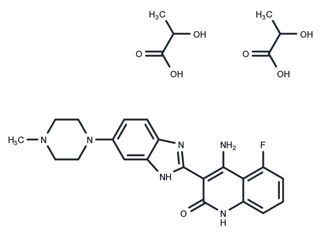 TargetMol Chemical Structure Dovitinib Dilactic Acid