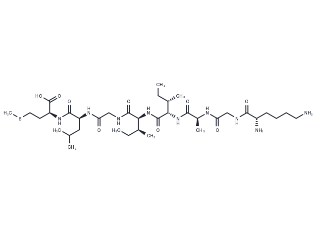 β Amyloid(28-35) human Chemical Structure