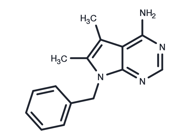 TargetMol Chemical Structure 7-benzyl-5,6-dimethyl-7H-pyrrolo[2,3-d]pyrimidin-4-amine