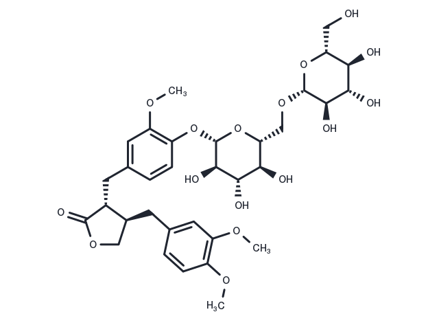 Arctigenin 4'-O-β-gentiobioside Chemical Structure