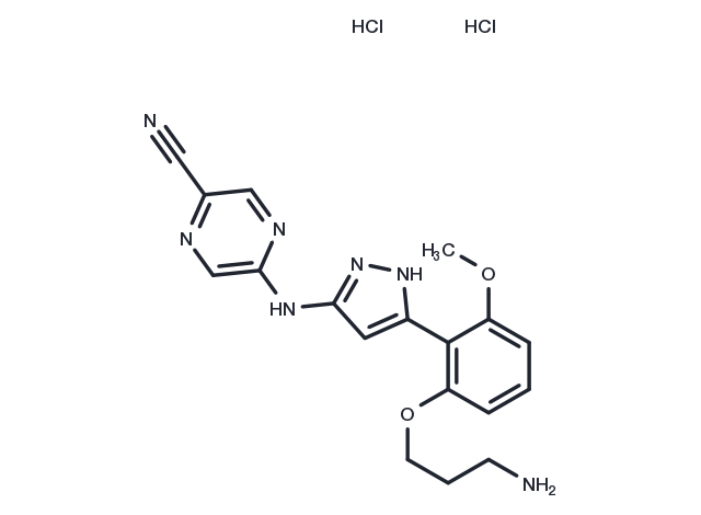 TargetMol Chemical Structure Prexasertib dihydrochloride