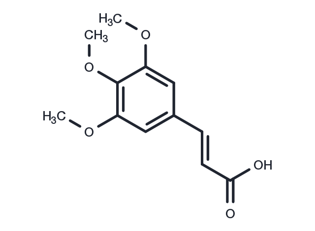 TargetMol Chemical Structure (E)-3,4,5-Trimethoxycinnamic acid