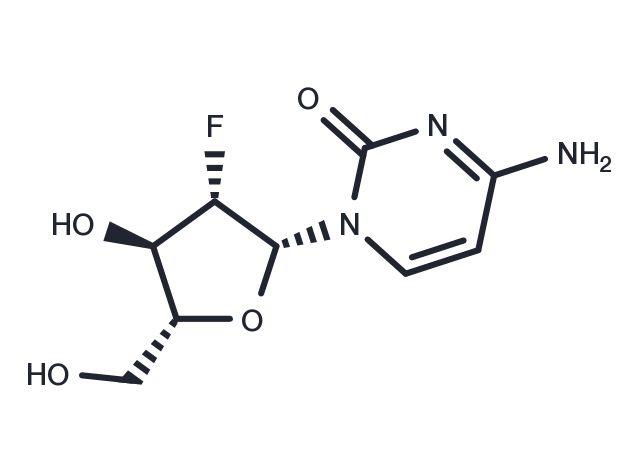 2’-Deoxy-2’-fluoro-beta-D-arabinocytidine Chemical Structure