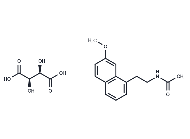TargetMol Chemical Structure Agomelatine (L(+)-Tartaric acid)