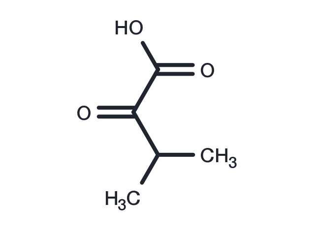 3-Methyl-2-oxobutanoic acid Chemical Structure