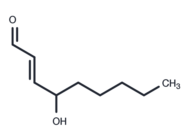 4-Hydroxynonenal Chemical Structure