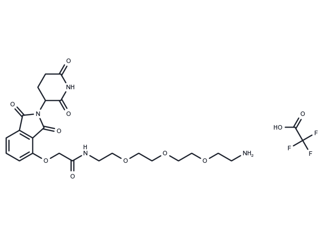 TargetMol Chemical Structure Thalidomide-O-amido-PEG3-C2-NH2 TFA