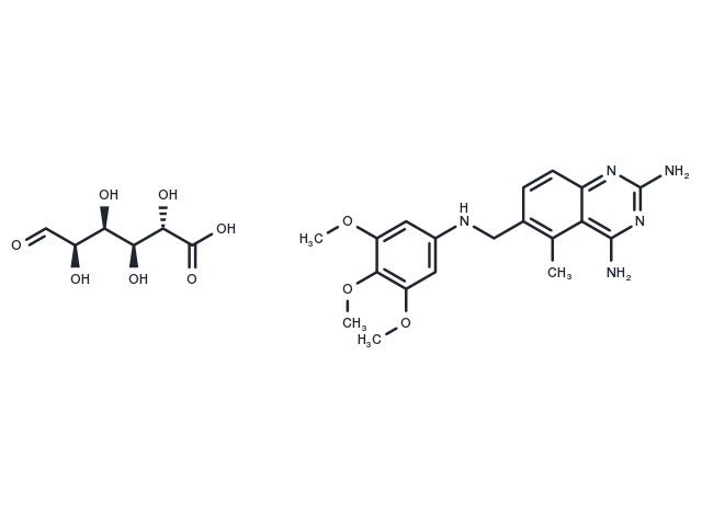 Trimetrexate glucuronate Chemical Structure