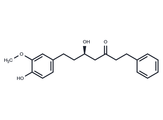 (R)-5-Hydroxy-7-(4-hydroxy-3-methoxyphenyl)-1-phenylheptan-3-one Chemical Structure