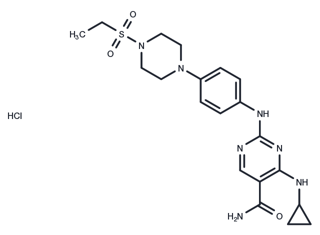 TargetMol Chemical Structure Cerdulatinib hydrochloride