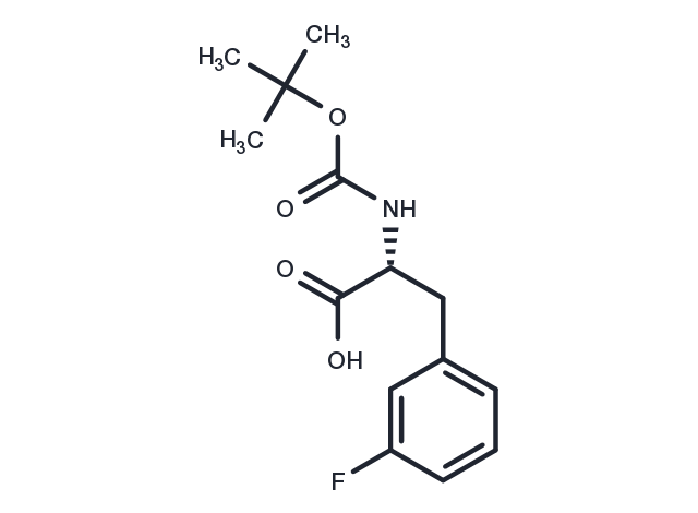 Boc-D-Phe(3-F)-OH Chemical Structure