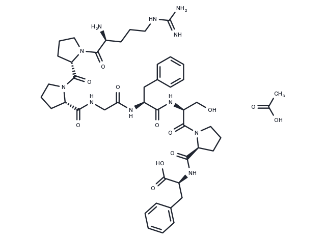 TargetMol Chemical Structure [Des-Arg9]-Bradykinin acetate