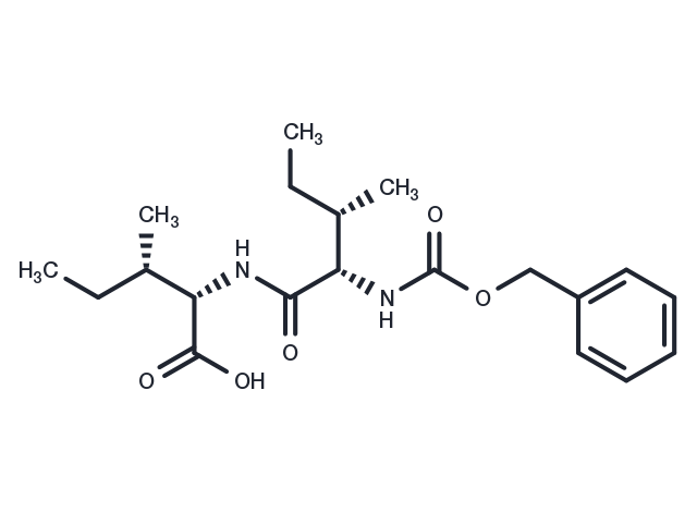 (2S,3S)-2-((2S,3S)-2-(((Benzyloxy)carbonyl)amino)-3-methylpentanamido)-3-methylpentanoic acid Chemical Structure