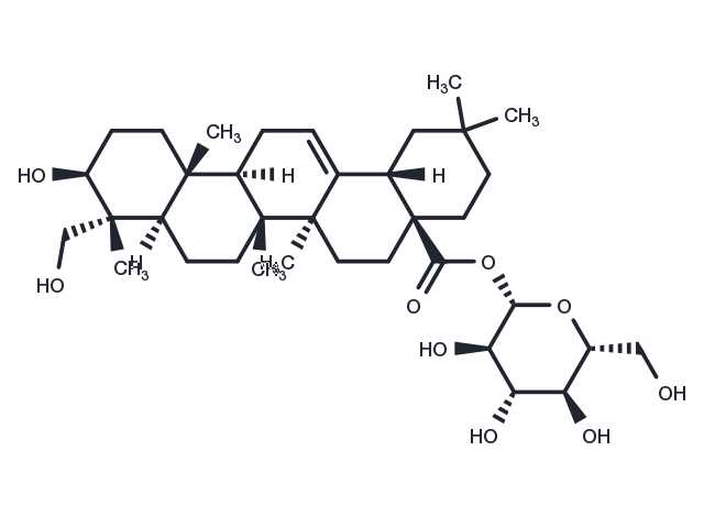 TargetMol Chemical Structure Hederagenin 28-O-beta-D-glucopyranosyl ester