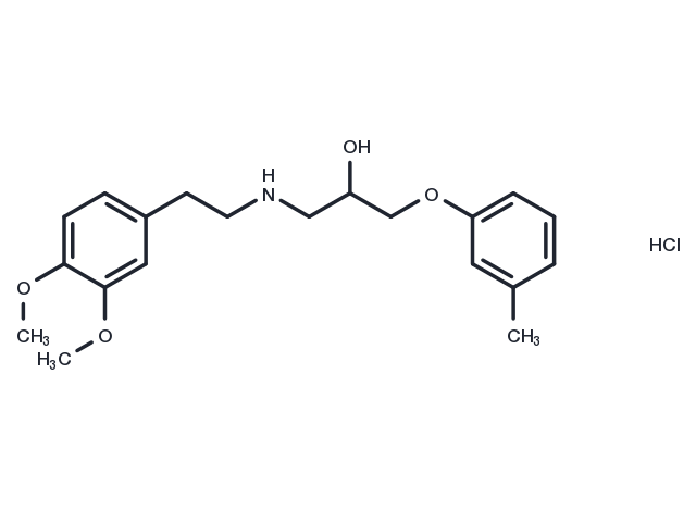 Bevantolol hydrochloride Chemical Structure