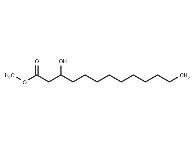 3-hydroxy Tridecanoic Acid methyl ester Chemical Structure