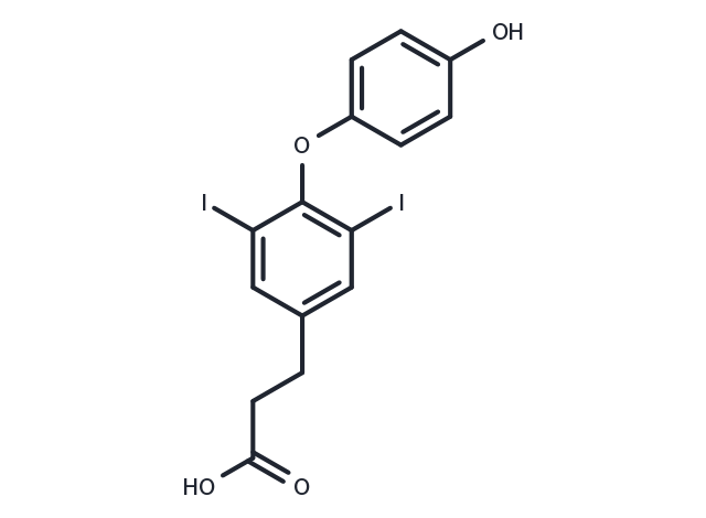TargetMol Chemical Structure 3,5-Diiodothyropropionic acid