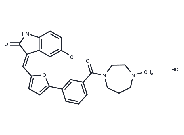 TargetMol Chemical Structure CX-6258 hydrochloride