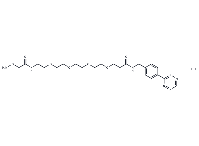 TargetMol Chemical Structure Tetrazine-PEG4-oxyamine hydrochloride