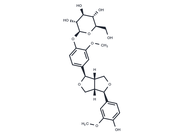 TargetMol Chemical Structure (-)-Pinoresinol 4-O-glucoside