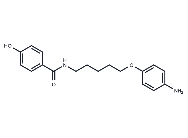 Benzamide, N-(5-(p-aminophenoxy)pentyl)-p-hydroxy- Chemical Structure