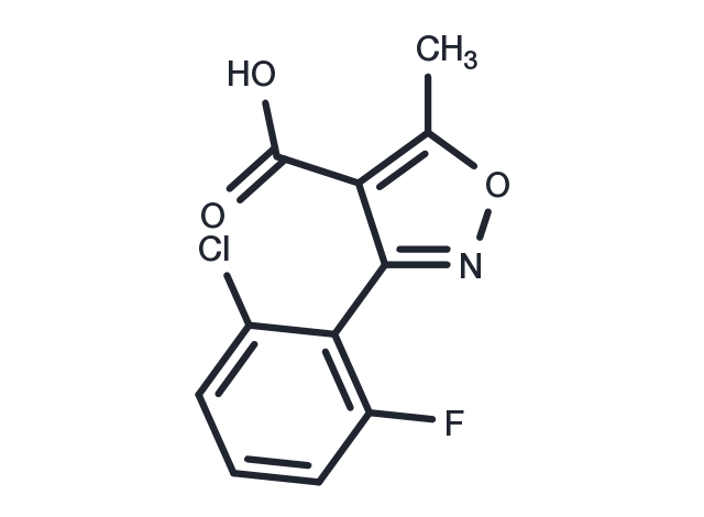 3-(2-Chloro-6-fluorophenyl)-5-methylisoxazole-4-carboxylic acid Chemical Structure