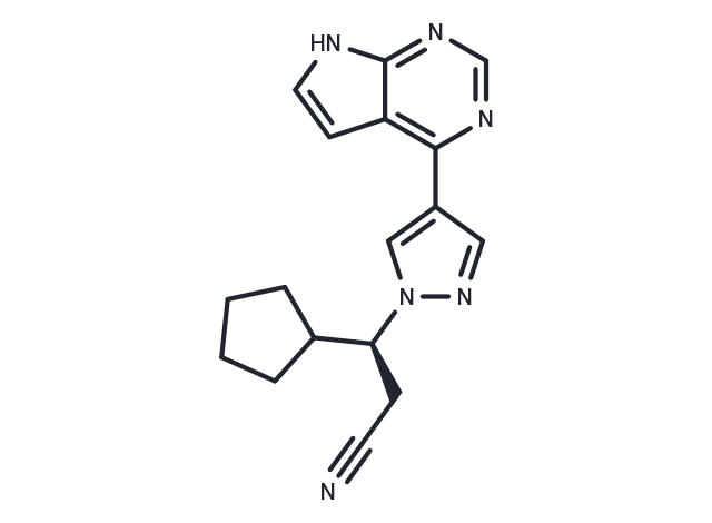 TargetMol Chemical Structure Ruxolitinib (S enantiomer)