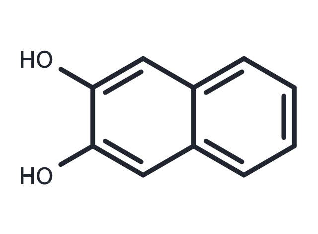 2,3-Dihydroxynaphthalene Chemical Structure