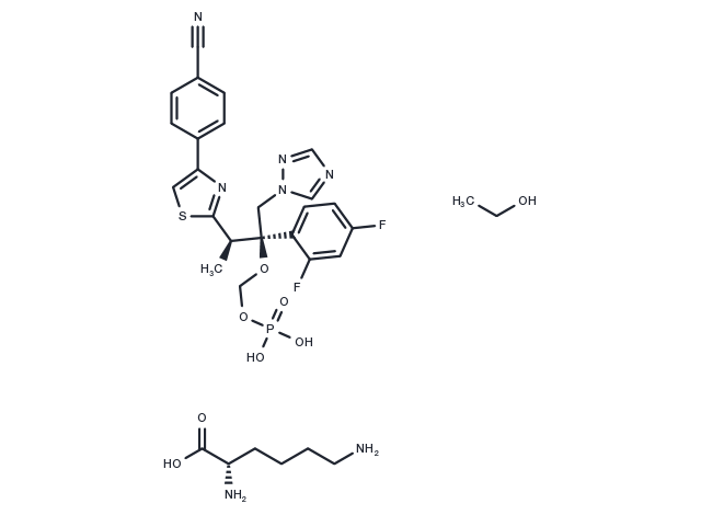 Fosravuconazole L-lysine ethanolate Chemical Structure