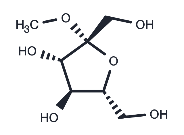 Methyl beta-D-fructofuranoside Chemical Structure