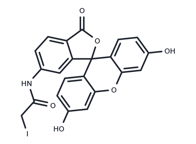 6-Iodoacetamidofluorescein Chemical Structure