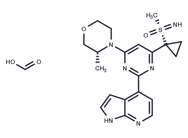 Ceralasertib formate Chemical Structure