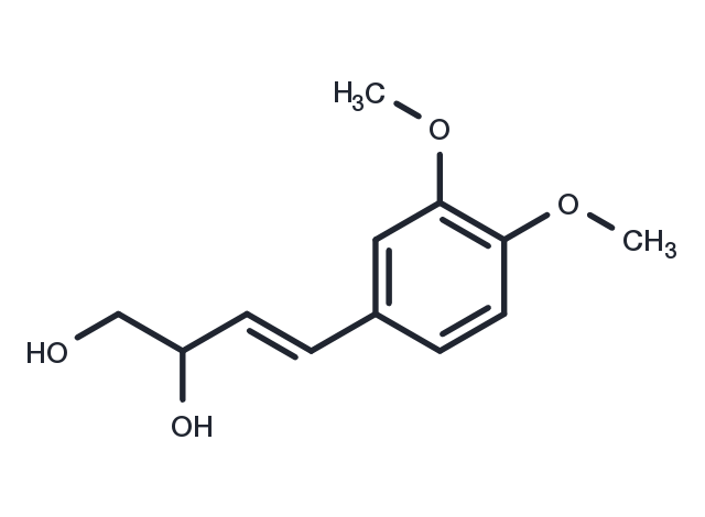 TargetMol Chemical Structure 4-(3,4-Dimethoxyphenyl)-3-butene-1,2-diol