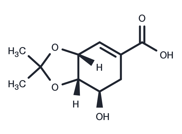TargetMol Chemical Structure 3,4-O-Isopropylidene-shikimic acid