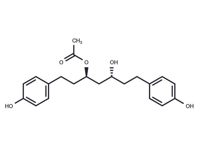 TargetMol Chemical Structure 5-Hydroxy-1,7-bis(4-hydroxyphenyl)heptan-3-yl acetate