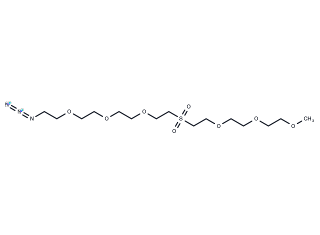 m-PEG3-Sulfone-PEG3-azide Chemical Structure